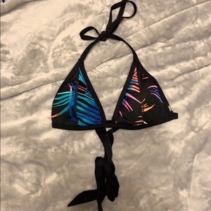 Victoria’s Secret PINK rainbow palm bikini top